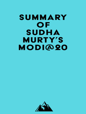cover image of Summary of Sudha Murty's MODI@20